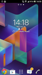 Digital Clock Widget Xperia 1