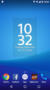 Digital Clock Widget Xperia 2