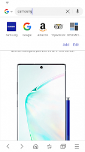 Samsung Internet Browser Beta 1