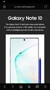 Samsung Internet Browser Beta 2