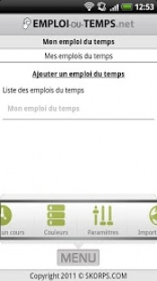 Emploi du temps 3